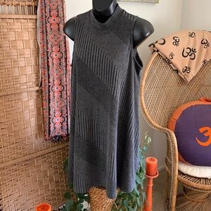 Grey light sweater dress